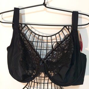 Olga Lace Escape Bra #G13351A; black - size 42DD
